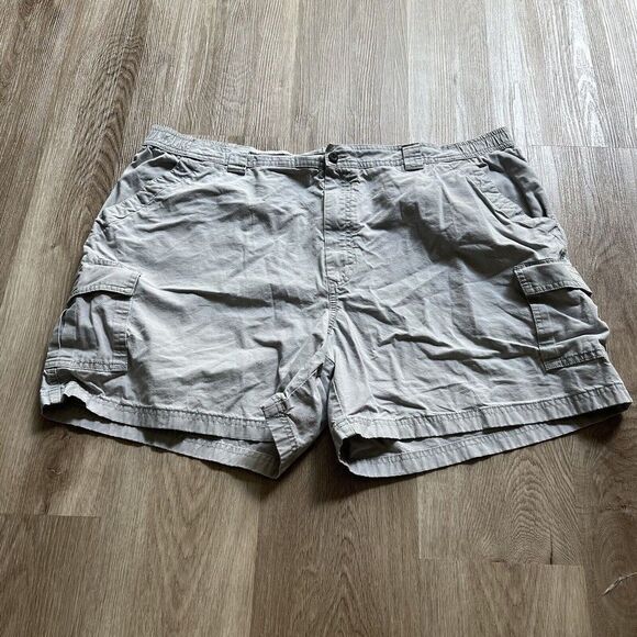 LL Bean Cargo Shorts Mens Size 44 Tropic Weight Comfort Waist Gray - Picture 1 of 7